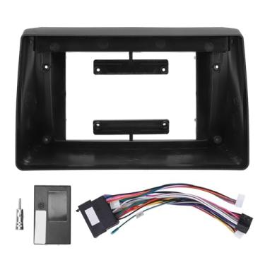 Imagem de Aramox Estrutura do Painel de Navegação de Carro de 10 Polegadas, Acabamento Protetor de Rádio Estéreo Preto ABS Com Aparência Elegante para Primastar 2006 a 2014 (Com chicote de fios)