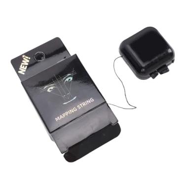 Imagem de ZJchao Fio de Medição de Microblading Pré-pintado para Mapeamento de Sobrancelha para Marcação Simétrica e Precisa Ferramenta Profissional de Design de Sobrancelha para Uso Doméstico Em (Preta)