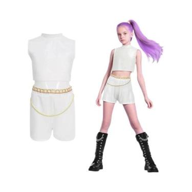 Imagem de Fantasia De Cosplay Para Crianças Anime Kpop Demon Hunter Rumi Zoey Mi