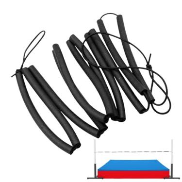 Imagem de Barra transversal de espuma elástica - Barra de ginástica padrão de 2,5 m de comprimento - Barra transversal vertical para treinamento de salto - para exercícios em casa, treino de pista de campo de