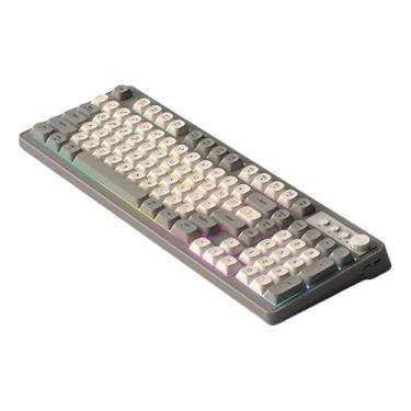 Imagem de Teclado Sem Fio Para Jogos Abs Retroiluminado Bluetooth 2.4g