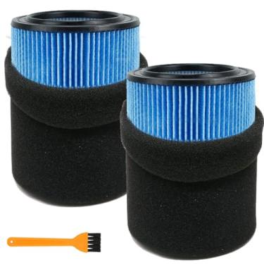 Imagem de Pacote com 2 filtros Vf5000 para Ridgid Shop Vac 5-20 galões e também serve para Husky Vacuum de 6 a 9 galões com 2 embalagens de espuma