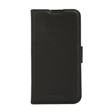 Imagem de Tahamus Capa carteira de couro genuíno com pedrinhas compatível com Samsung Galaxy A56 (6,7 polegadas) preta