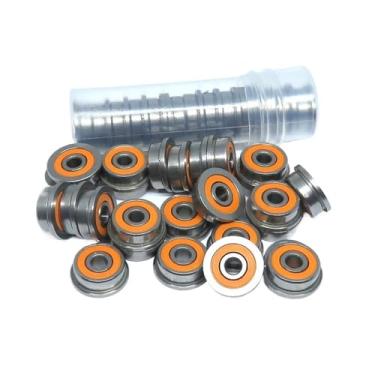 Imagem de 24 peças 3x10x4mm SF623C-2OS Rolamento de cerâmica híbrido Lubrificado V0.2 Impressora 3D Rolamento flangeado SMF103C-2OS