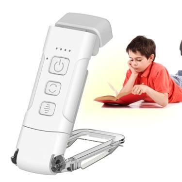 Imagem de Luz De Leitura,Recarregável com Pinça Ajustável | Luminária Noturna para Cama e Leitura,para Estudantes e Adultos Dormitório Quarto Cama Trem