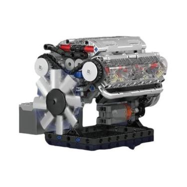 Imagem de Modelo De Carro De Blocos De Montar Motorizado Com Motor Elétrico LSX4