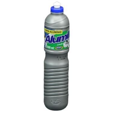 Imagem de Limpa Alumínio Alumil Limão e Uva Limpeza 500ml - Azulim, Limão