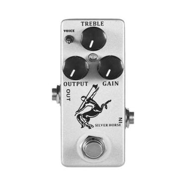 Imagem de Pedal De Guitarra Mini Overdrive Golden Horse Silver Horse Com Modos D