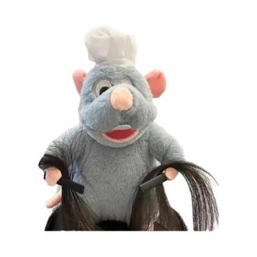 Imagem de Boneca De Pelúcia Ratatouille Para Meninas Com Tiara De Cabelo Larga, 