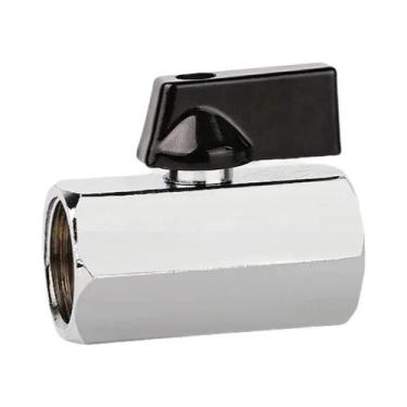 Imagem de Válvula De Esfera Mini De Latão Rosqueada 1/8 1/4 3/8 1/2 BSP Macho Pa