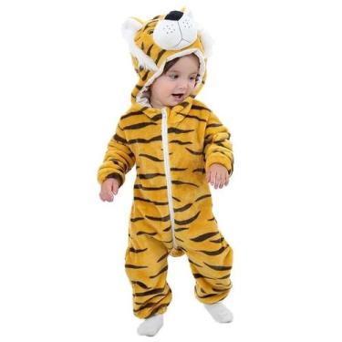 Imagem de Macacão Pijama Inverno Bebê Bichinhos Infantil - Rey Shop, 3-4 Anos, V