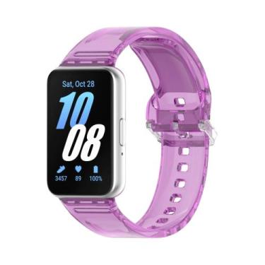 Imagem de Pulseira De Silicone TPU Transparente Que Muda De Cor Para Samsung Fit