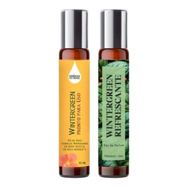 Imagem de Perfume Roll On Wintergreen Refrescante Fem 10Ml + Óleo Puro - Essênci