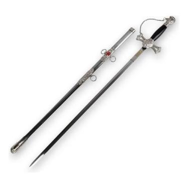 Imagem de Espada Medieval Cavaleiro Templário Bainha De Metal - GS