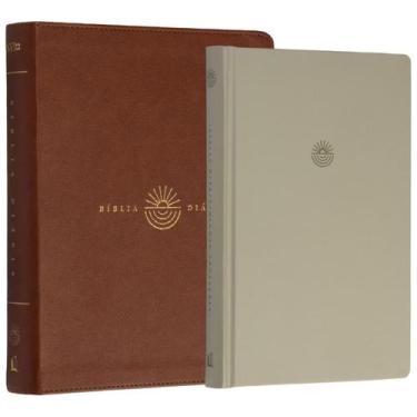 Imagem de Livro - Bíblia Diária NVI, Capa luxo marrom, Leitura Perfeita  Comece 