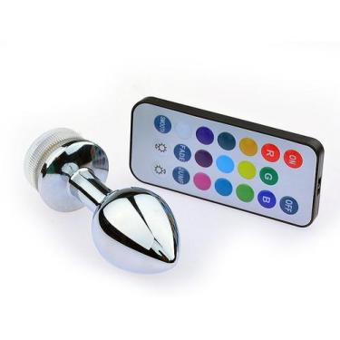 Imagem de Plug Anal com Led Tamanho Grande 13 Cores - Sexy Import