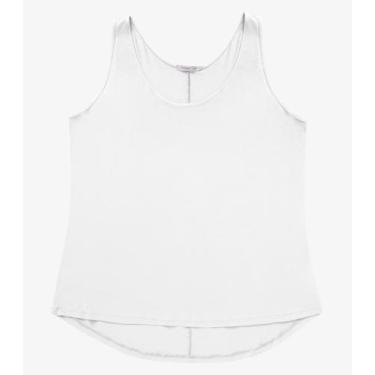 Imagem de Regata Feminina Plus Size Secret Glam Branco, Plus G2, Branco