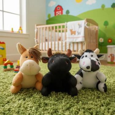 Imagem de Trio Fazendinha Vaquinha, Boizinho Preto E Cavalinho - Elza Lemos