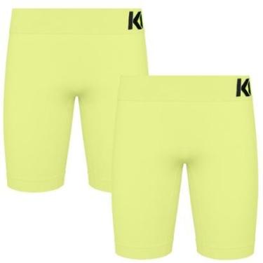 Imagem de Kit 2 Short Térmico Masculino Térmica Microfibra Tecnologia Seamless-Masculino