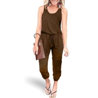 Imagem de Macacão Feminino PRETTYGARDEN Regata Casual M