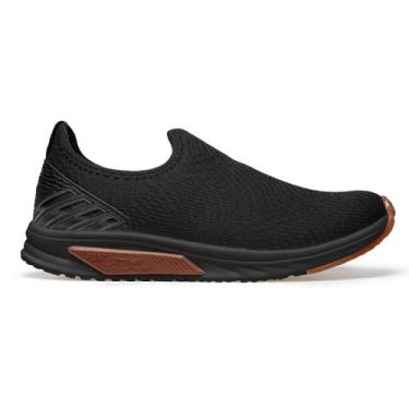 Imagem de Tenis Masculino Ortopedico Slip on Masculino Confortavel - Zeus, Preto