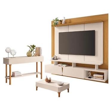 Imagem de Home Suspenso Zenith Off White Cinamomo com Mesa de Centro Liz e Apara
