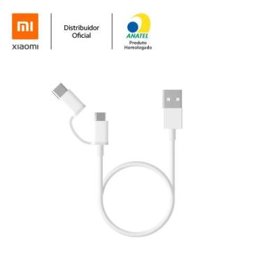 Imagem de Cabo usb para tipo c e microusb 30cm - XIAOMI