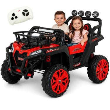 Imagem de Quadriciclo Eletrico Biemme Big Quad 4X4 Vermelho 12V Controle