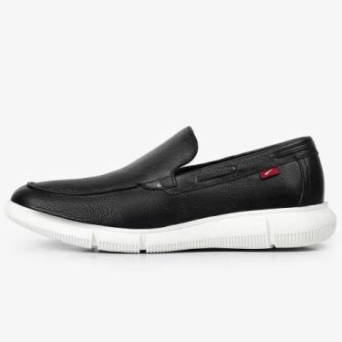 Imagem de Sapato Ferracini Mocassim Easy Burn Masculino, 39, Preto, Gelo