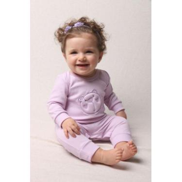 Imagem de Macacão bebê Feminino - PiliBaby, Lilás, M