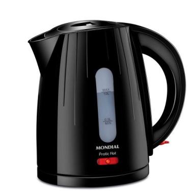 Imagem de Chaleira Elétrica Pratic Hot Mondial Preto 1200W CE 07, 110V
