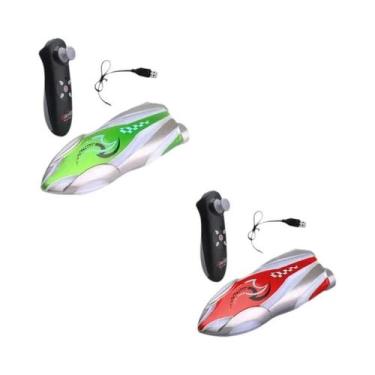 Imagem de Barco Mini RC Acrobático Para Meninos Com Luz LED, Brinquedo Aquático 