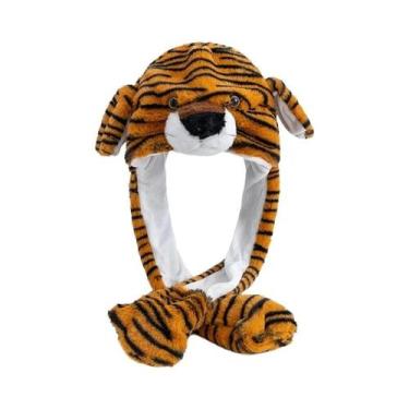 Imagem de Gorro De Pelúcia Unissex Com Orelhas Divertidas Estilo Vaca E Coelho, 