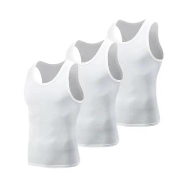 Imagem de Colete De Fitness Masculino Preto E Branco Com Alças Estreitas E Larga