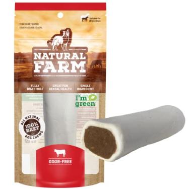 Imagem de Osso Natural Sabor Bacon e Queijo Natural Farm Petisco Premium Produto Petshop Exportação