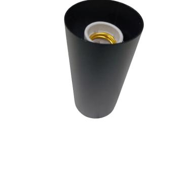 Imagem de Plafon Sobrepor Tubo Redondo 7,5X15CM Para 1 Par20 ReF.PF220 - Belly Lustres | Preto