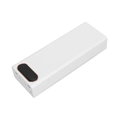 Imagem de Carregador portátil, ampla aplicação, grande capacidade, precisa, 3 portas de entrada, inteligente 10 W, saída USB, carregador de bateria 18650 para celular (branco)