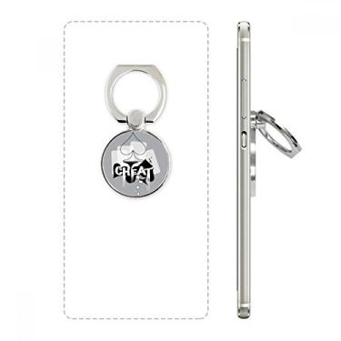 Imagem de Suporte de anel de telefone com padrão de utensílios de jogos de coração para cartas de jogar, suporte de laço ajustável