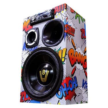 Imagem de Caixa Ativa Radio Bluetooth Usb Residencial + Modulo Taramps Splash Compet Preto