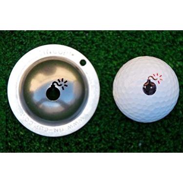 Imagem de Tin Cup Bombs Away Estêncil de marcação de bola de golfe, aço