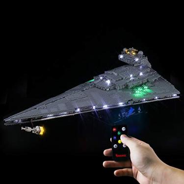 Imagem de BRIKSMAX Kit de iluminação LED para Star Wars Imperial Star Destroyer – Compatível com Lego 75252 modelo de blocos de construção - não inclui o conjunto Lego