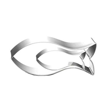 Imagem de ZDYWY Cortadores de biscoito em forma de peixe de carpete