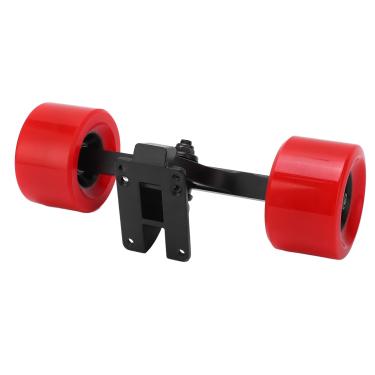 Imagem de Caminhão e rodas de skate, conjunto de caminhão de skate resistente de dureza 82A de alta qualidade para skates elétricos (vermelho)