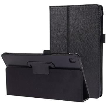 Imagem de Capa protetora para tablet Texture Leather Tablet Case para Samsung Galaxy Tab A7 Lite 8.7 T220 / T225 2021 Capa traseira à prova de choque do protetor de fólio flexível com suporte Estojos para Table