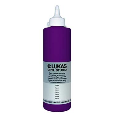 Imagem de Lukas Tinta acrílica CRYL Studio Artist – Secagem rápida de média viscosidade tinta acrílica para tela, artistas, projetos e muito mais! – [Malva – Frasco de 500 ml]