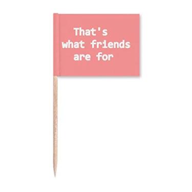 Imagem de That's Friend Relationship Friendship Toothpick Flags Marker Topper Decoração de Festa