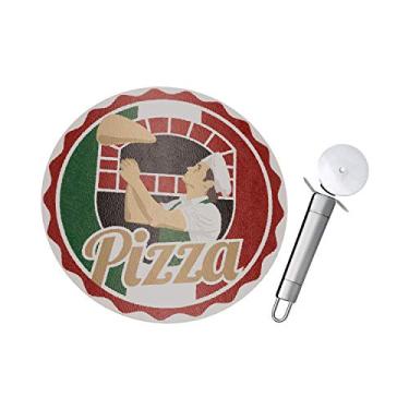 Imagem de Conjunto Pizza com Tabua de Vidro 2 Peças Pizzaiolo, Euro Home