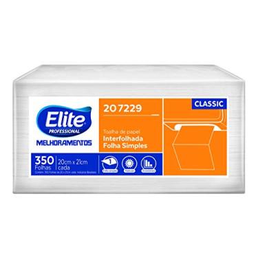Imagem de PAPEL TOALHA INTERFOLHADO FOLHA SIMPLES ELITE CLASSIC COM 350 FOLHAS, Elite Professional