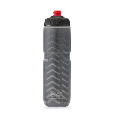 Imagem de Polar Bottle Garrafa de água térmica para bicicleta Breakaway – livre de BPA (carvão e prata, 709 ml)