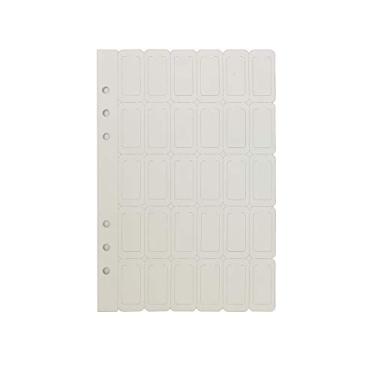 Imagem de Plástico A5/A6 de 21,6 cm. Capa com 6 furos. Pasta de arquivo com anel redondo para protetores de folhas soltas (Bookmark, A5/21cm*15cm/8.5 Inch)